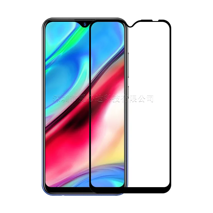 2 قطعة منحني الزجاج المقسى ل فيفو Y93 غطاء كامل 11H فيلم واقية حامي الشاشة ل فيفو y93