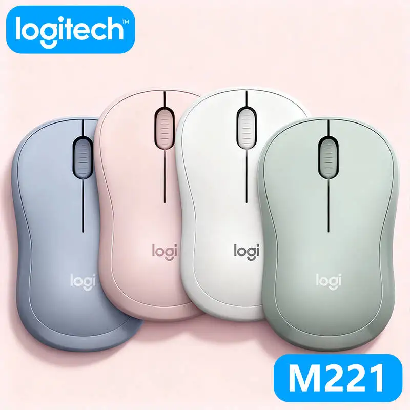 

Бесшумная беспроводная мышь Logitech M221 - радиус действия 10 м, снижение шума на 90%, 18 месяцев автономной работы, отлично подходит для офиса, дома, библиотеки, работы.