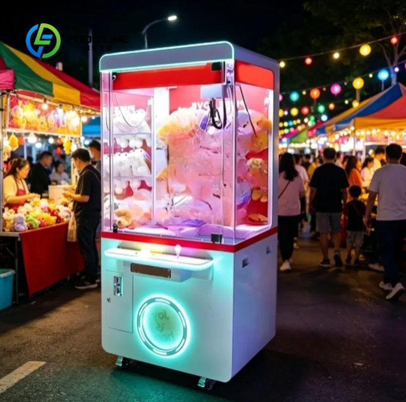 Arcade Claw vending Machine for commercial Use, Mini Prize Grabber Game for Kids and Adults with Lights and Music