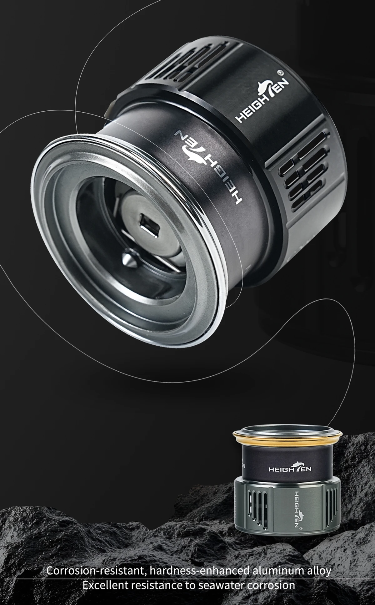HEIGHTEN C2000s Ersatz spule für 18/19 Stella/20 Twin Power/19 Bezwingung/19 Stradic/20 Vanford 2015-2017 Serie – Detail 2