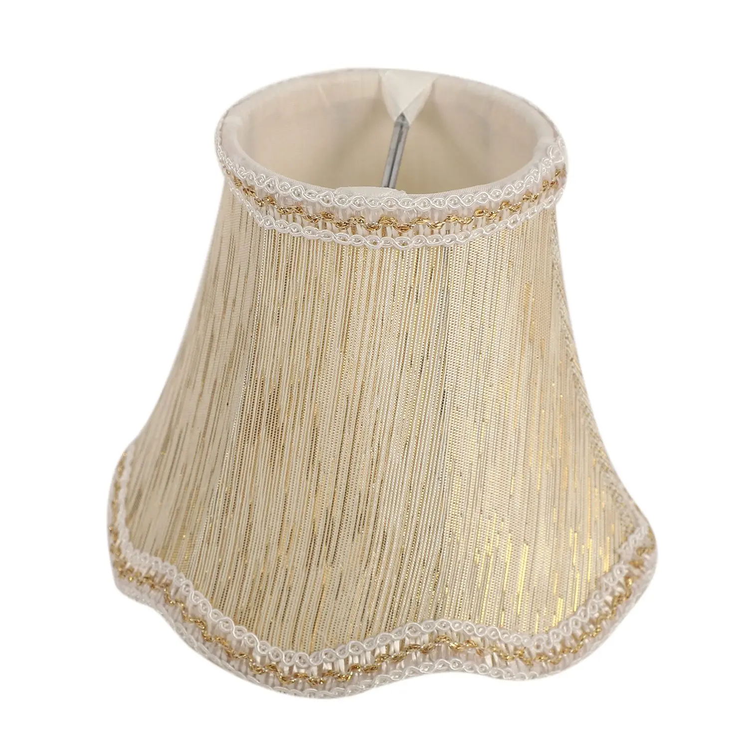 ABHI-Set Of 6 Chandelier Shades,ONLY For Candle Bulbs,Clip-On Fitter Lamp Shades
