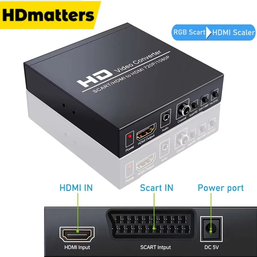 รีวิวและแนะนำอุปกรณ์แปลงสัญญาณ RGB SCART ไปยัง HDMI สำหรับเครื่องเล่นเกมและวิดีโอ