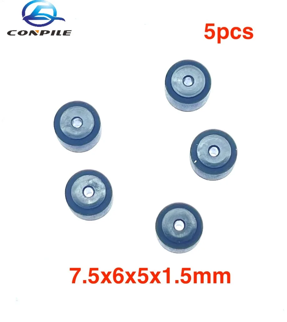 5pcs 7.5mmx6x1.5 for walkman wheel belt pulley rubber audio  recorder cassette deck pinch roller tape Stereo player