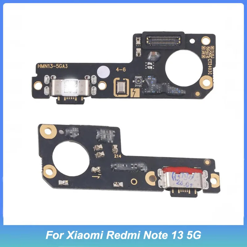 

USB Charging Dock Board for Xiaomi Redmi Note 13 5G Charger Port Connector Flex Cable Repair parts