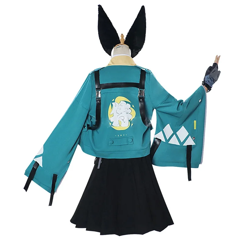 

Костюм для косплея Yiyi Hoshimi Miyabi, аниме, игра Zenless Zone Zero Miyabi Fox Girl, полный комплект, парик с ушками, милая униформа для вечеринки, карна