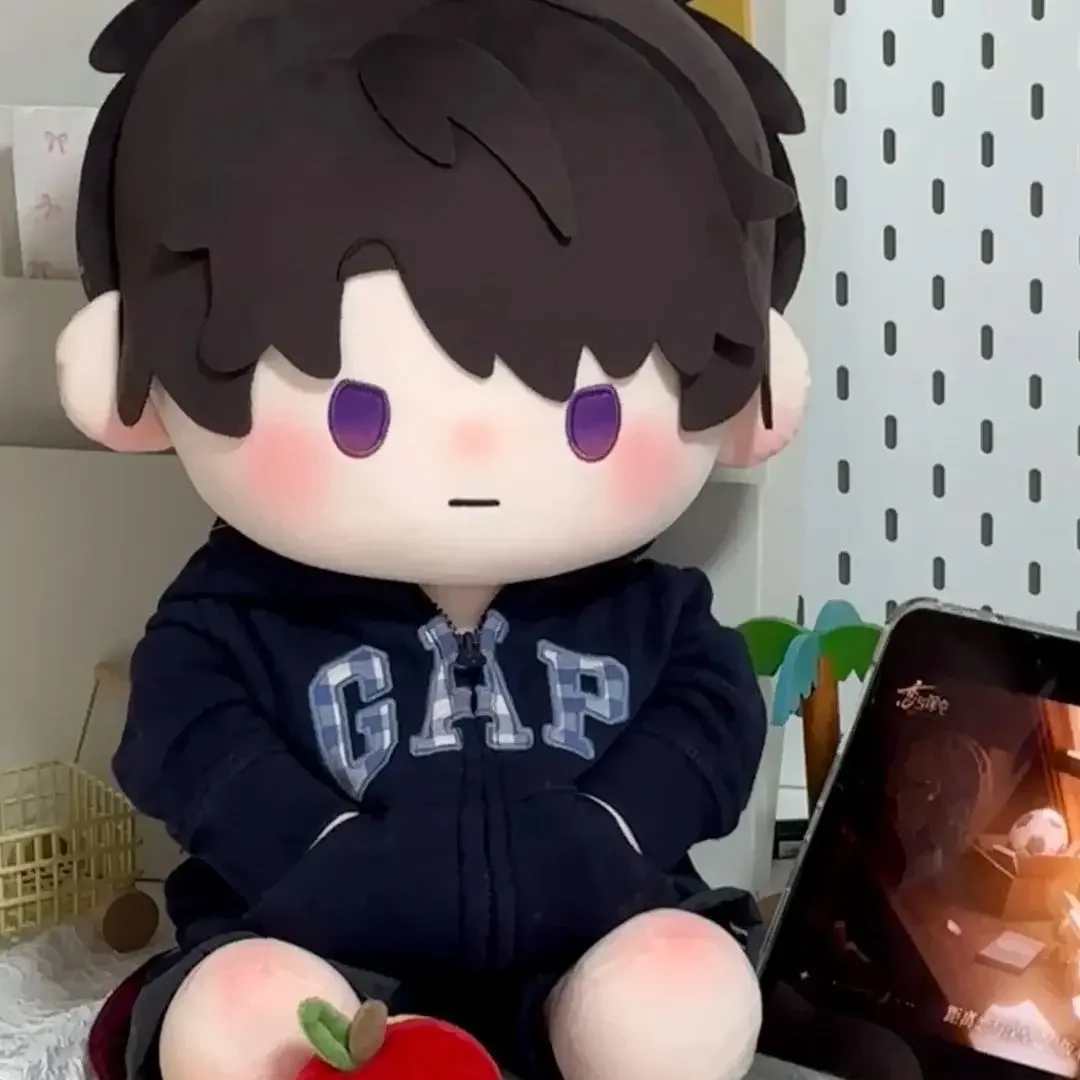 Anime Love and Deepspace Caleb Sitting Posture 40CM  Xia yizhou Soft Plush Doll Body Dress Up Stuffed Toy Pillow Birthday Gift