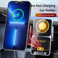 Car Wireless Phone Holder Stand 15W Fast Charging Station Charger Auto Infrared Induction for iPhone Samsung Xiaomi Universal