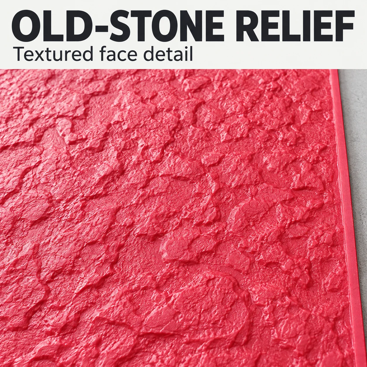 Stamped Concrete Mat for Old-Stone Texture, Reusable Press Mold for Garden Walkway & Courtyard Paving 40x80cm