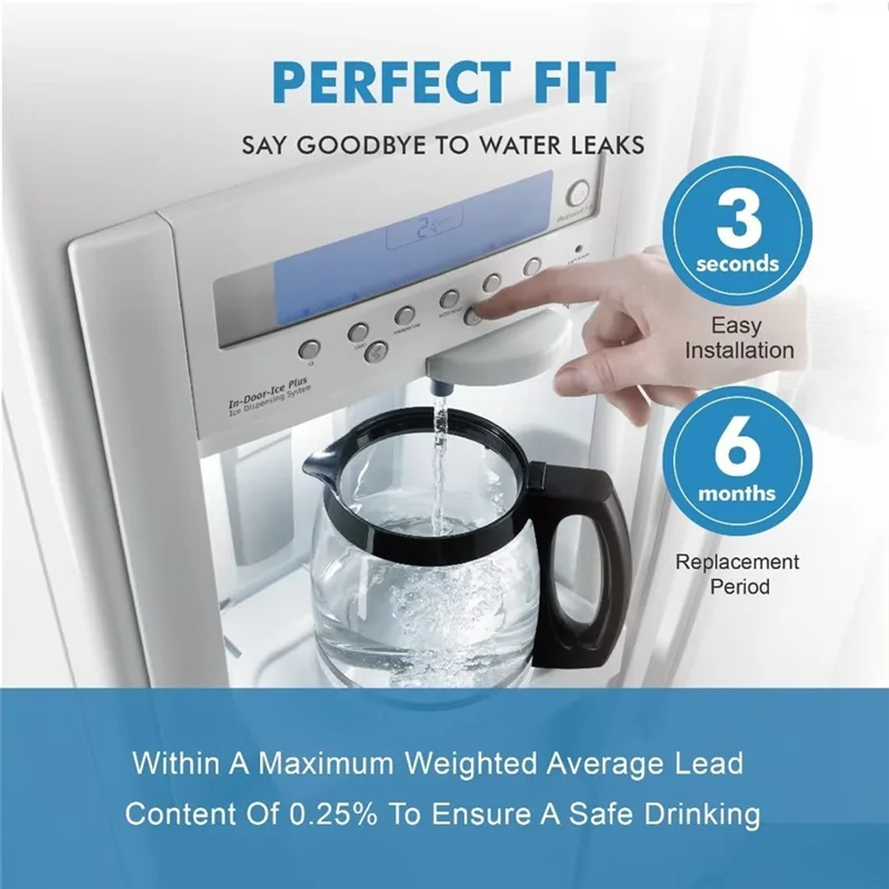 

B89B-фильтр для воды на холодильник для W10413645A, EDR2RXD1 для W10413645A, EDR2RXD1, простая установка