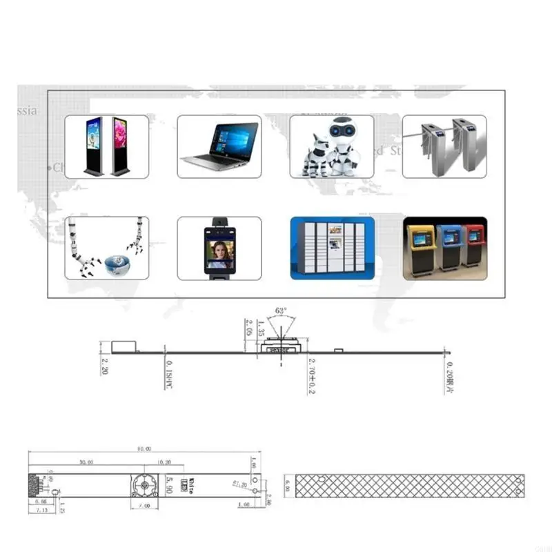 G6DD ABS Material Notebook USB Camera Module Quality OV9726 1280x720p Resolution for Laptops Online Streaming