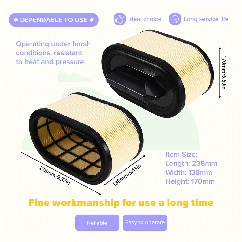 

A85E-воздушный фильтр двигателя автомобиля, 1 пара для MASERATI QUATTROPORTE/LEVANTE GHIBLI III 670001545 70553271, аксессуар