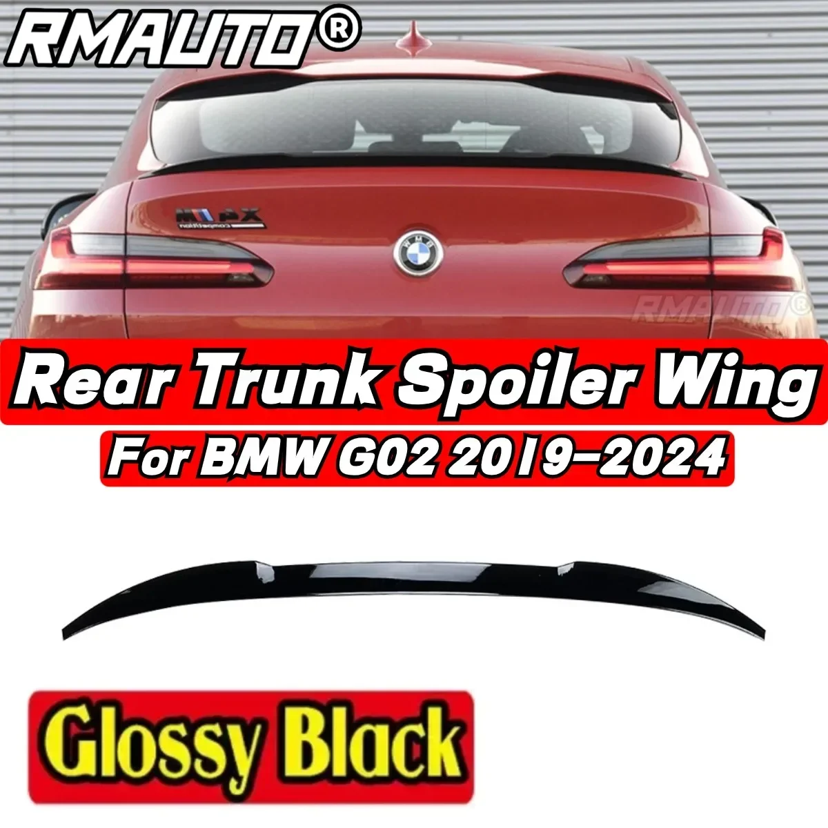 BMW G02 Car Rear Trunk Spoiler Exterior Part Car Rear Wing For BMW X4 G02 X4 M 2019 2020 2021 2022 2023 2024 Modification Part