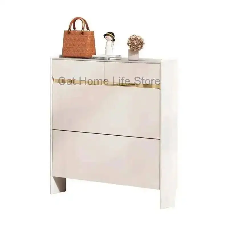 Space Modern Ultra Turnable Saving Shoe Cabinet Thin Shoe Rack Living Room Organizer Armario Para Zapatos Hallway Furniture