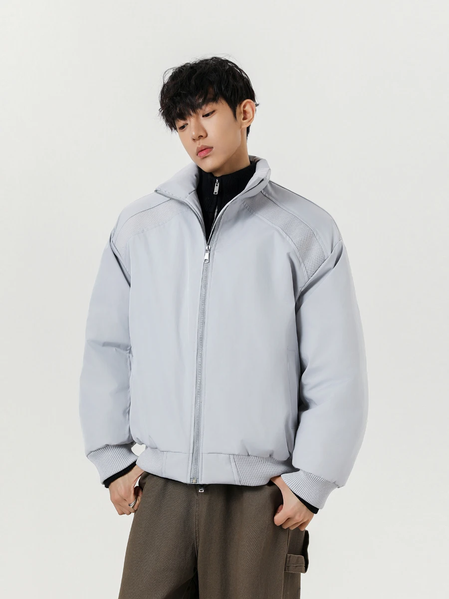 

Мужская утепленная хлопковая куртка Cleanfit Deconstructed Patchwork с пуховым наполнителем, на молнии, для зимы, повседневная, теплая