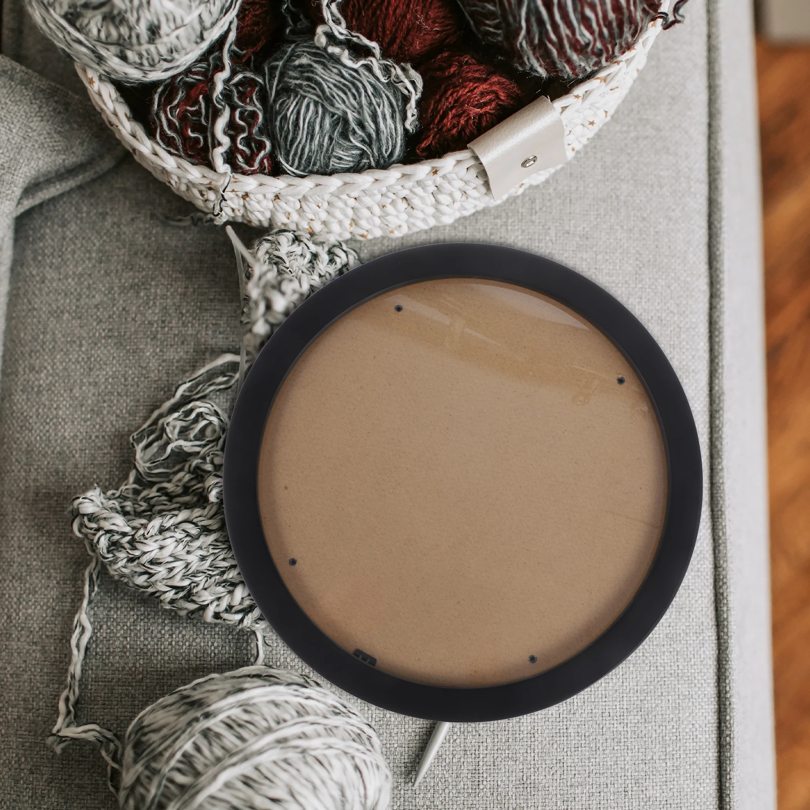 

Round Frame For Cross Stitch Display Picture Holder Home Photo Holder Frame Decor Wall Art Diy Craft Supply