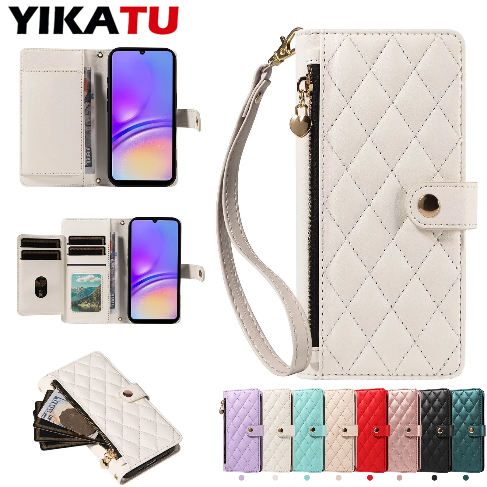 

Magnetic Wallet Case For Samsung Galaxy S26 Pro S25 S24 S23 S22 S21 S20 Ultra S26 Edge S25 Plus S24 S23 S21 S20 FE Phone Coque