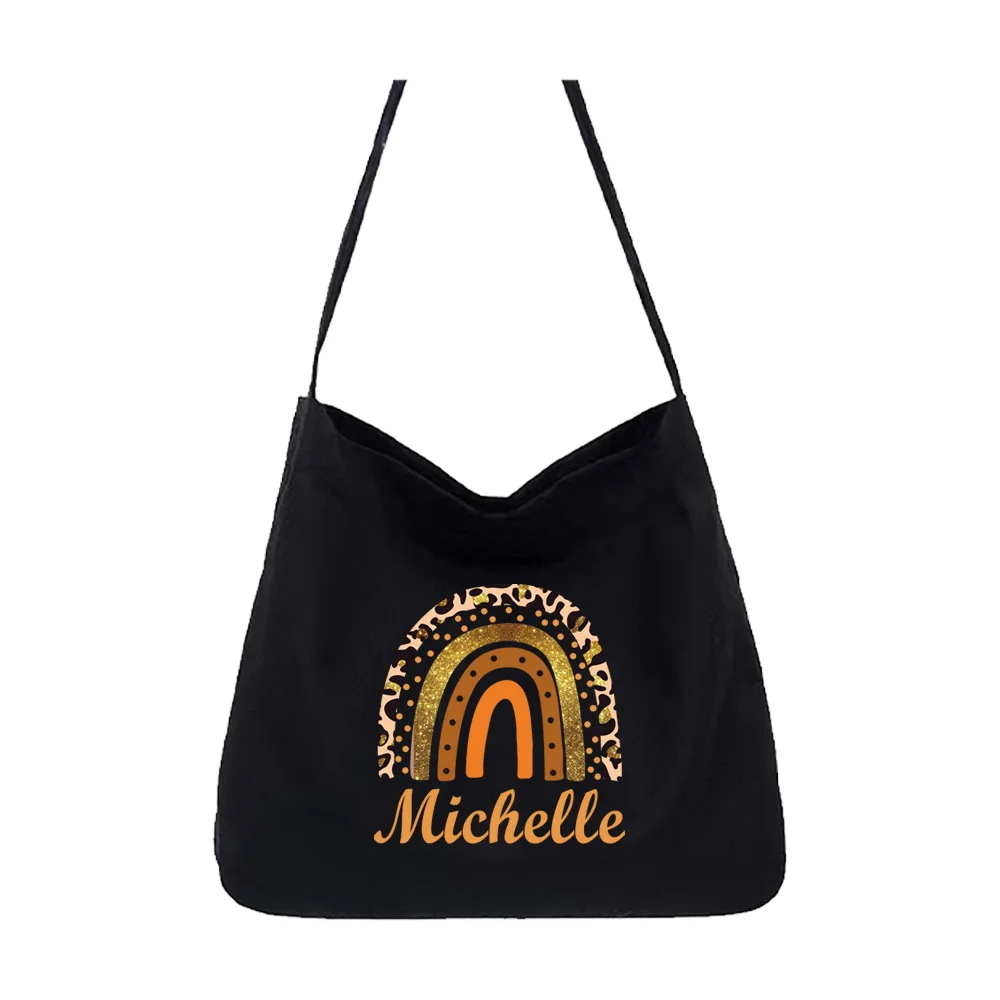 Bolso de lona Bolso de gran capacidad para mujer Bolso estampado de moda Bolso de hombro multifuncional