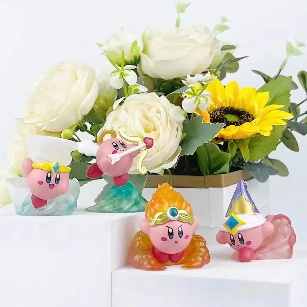Game Kirby Magician Serie Figur, niedliche Cartoon-Charaktere, Schreibtischdekoration, PVC-Modell, Sammlerstück, Geburtstagsgeschenk für Fans – Detail 2
