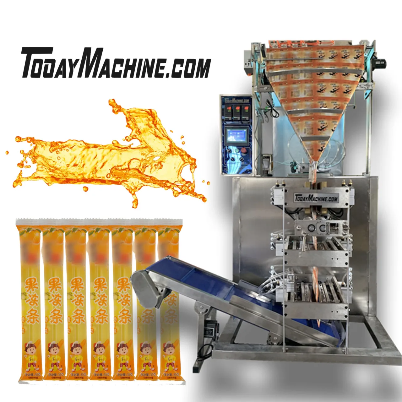 Multi Lane Gel Ice Small Sachet Pack Filling And Sealing Packaging Machine