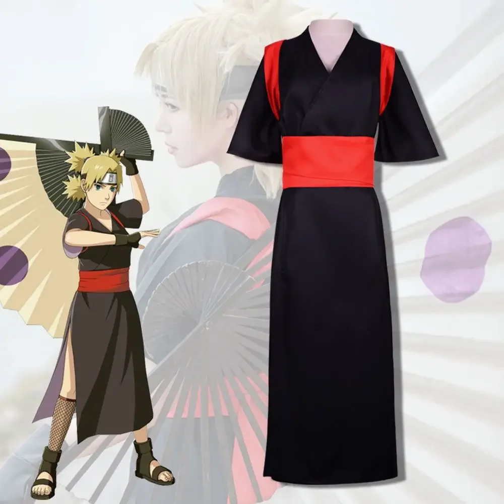 Costume de cosplay anime Nara Temari pour Halloween 2026, déguisement de carnaval et de fête d'Halloween