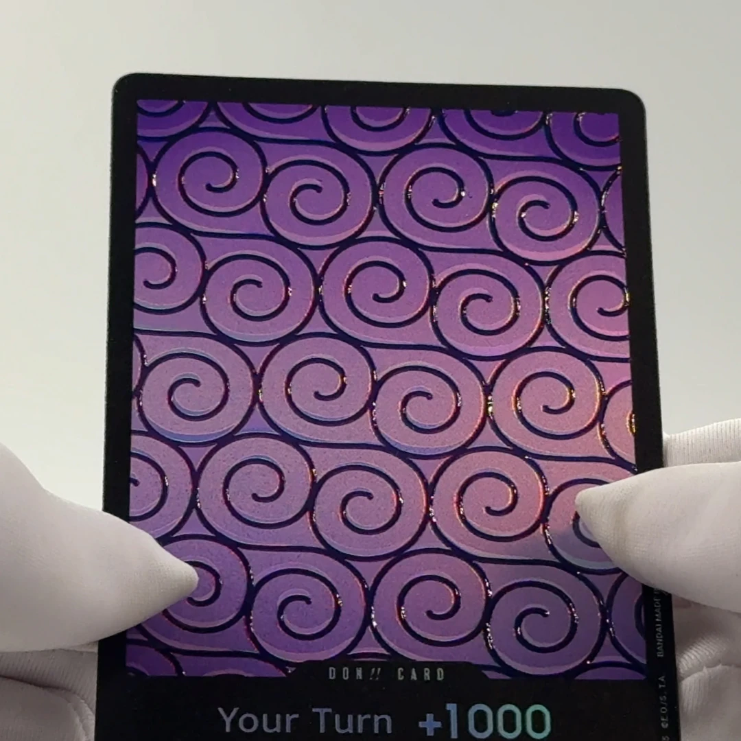 قطعة واحدة من بطاقة دون الإنجليزية TCG OPCG Nika Devil Fruit Luffy Deck Don Card Hito-Hito no Mi بطاقة دون الفنية الكاملة بطاقة رقائق معدنية