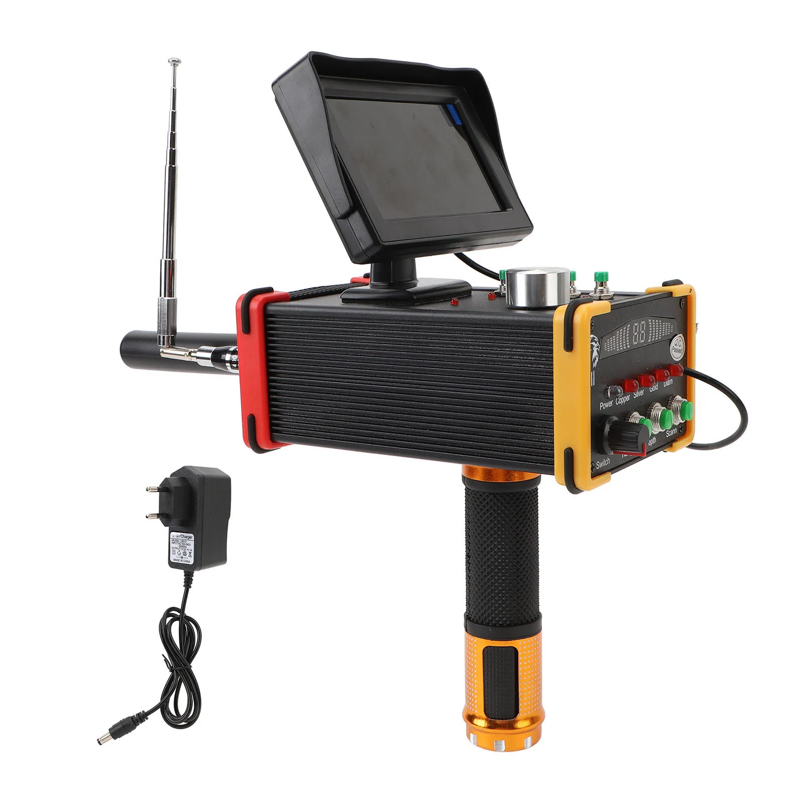 Metaaldetector 15 m diepte 1000 meter Ondergrondse metaalscanner Hoge nauwkeurigheid Goud Zilver Koper Locator met scherm
