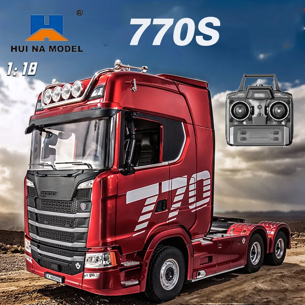 

HUINA 770S Грузовик Радиоуправляемый прицеп 1501 1/18 Трактор с дистанционным управлением Автомобиль 19-канальный радиоуправляемый автомобиль Инженерная машина Рождественские подарки для мальчиков и детей