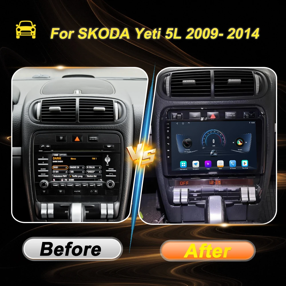 Per Porsche Cayenne I 1 9PA 2002- 2012 2 Din Android 15 Autoradio Multimedia Video Player Carplay Auto Schermo di Navigazione GPS DSP