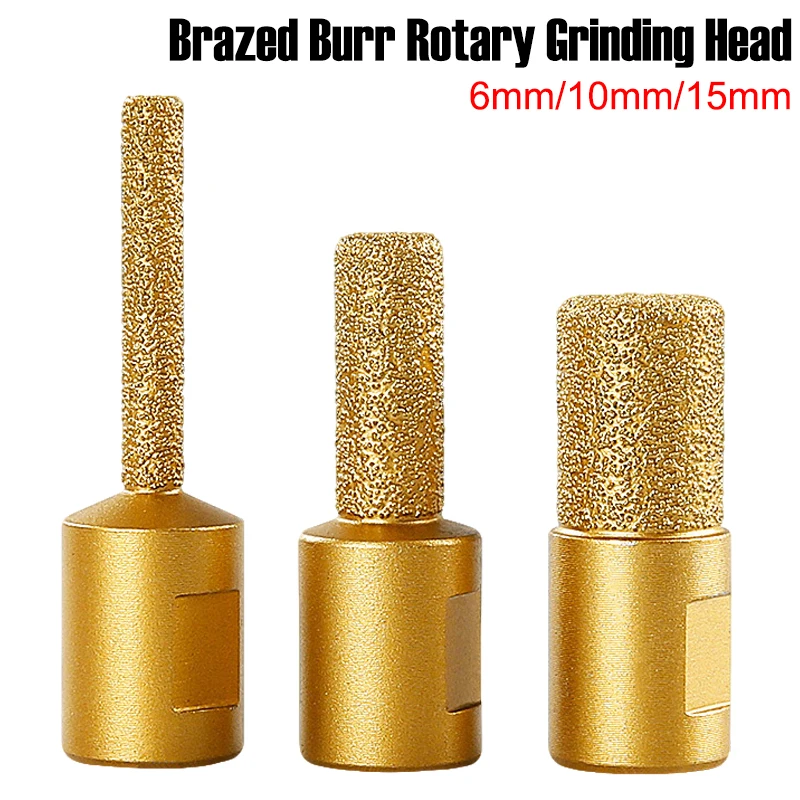  M10 Vaccum Brazed Milling Cutter Diamond Ceramic Tile Marble Stone Slotting Clean Tools for 100 Type Angle Grinder 6/10/15mm