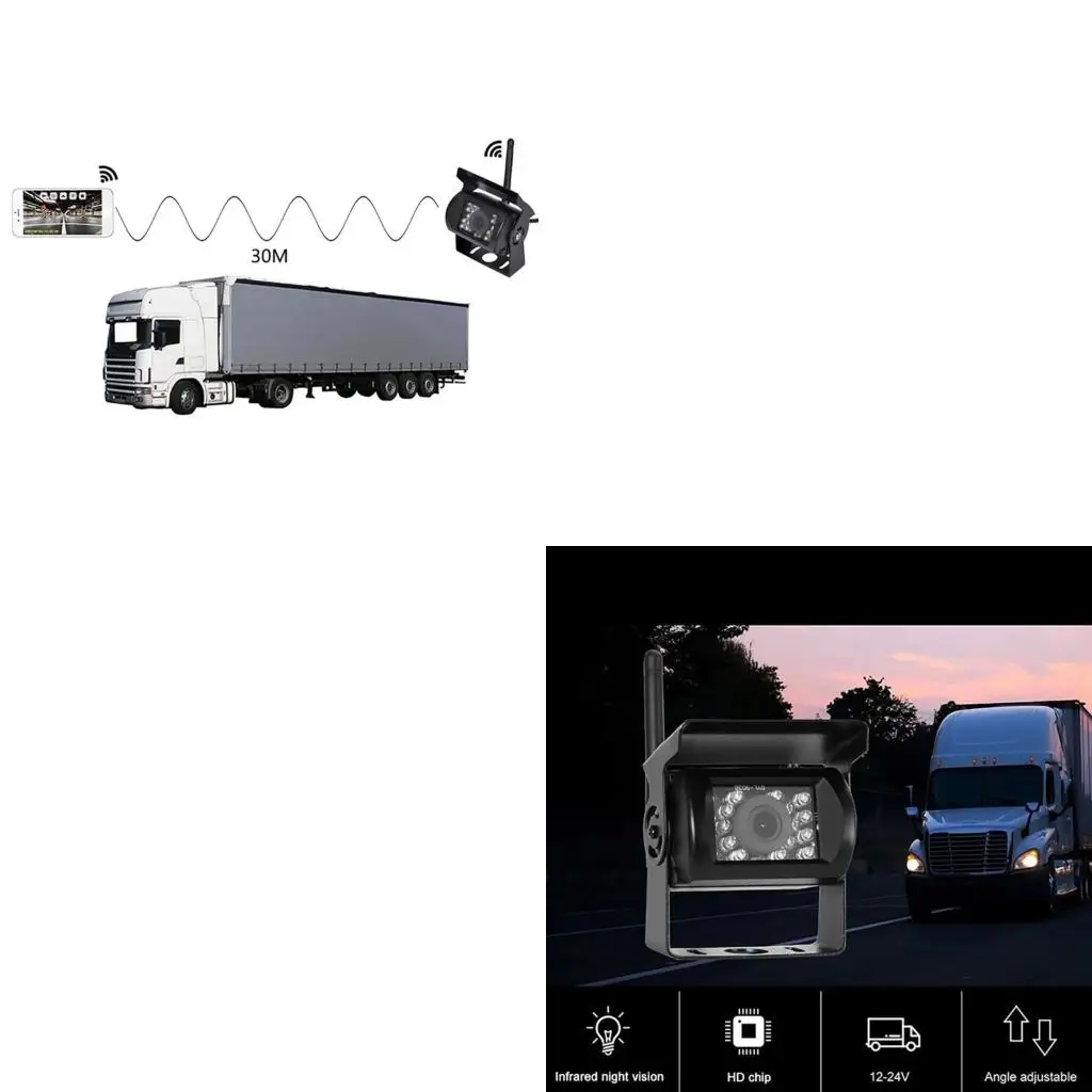 XA6H 1080P Resolution Digital Wireless Backup Camera With H264 Video Compression And 50M WIFI For Large Vehicles Truck