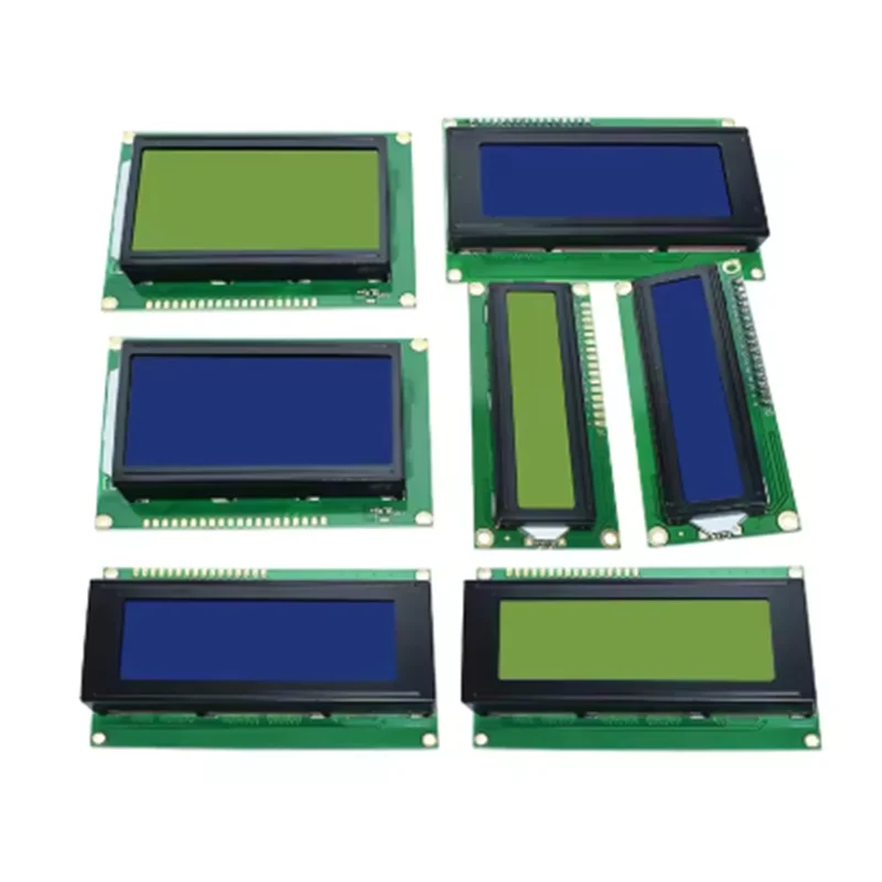 LCD Module Blue Green Screen For Arduino 0802 1602 2004 12864 LCD Character UNO R3 Mega2560 Display PCF8574T IIC I2C Interface