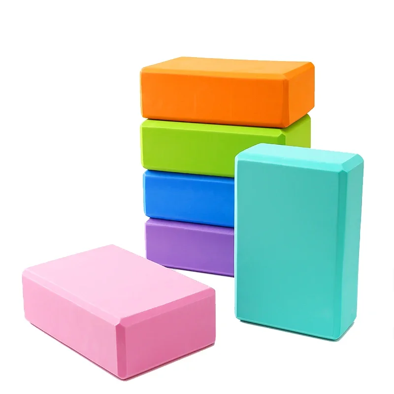 EVA Gym Block Foam Brick Yoga Training Exercise Fitness Tool Stretching Body Shaping Yoga 1PC