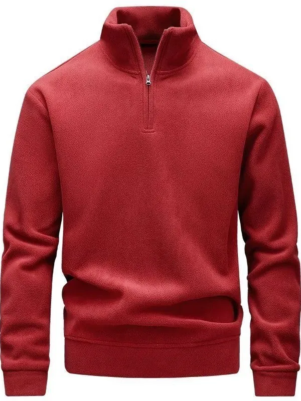 

Простой цветной свитшот с воротником-стойкой на молнии, длинный свитшот для мужчин, осень-зима, модный, модный, Fce, верхняя часть тела