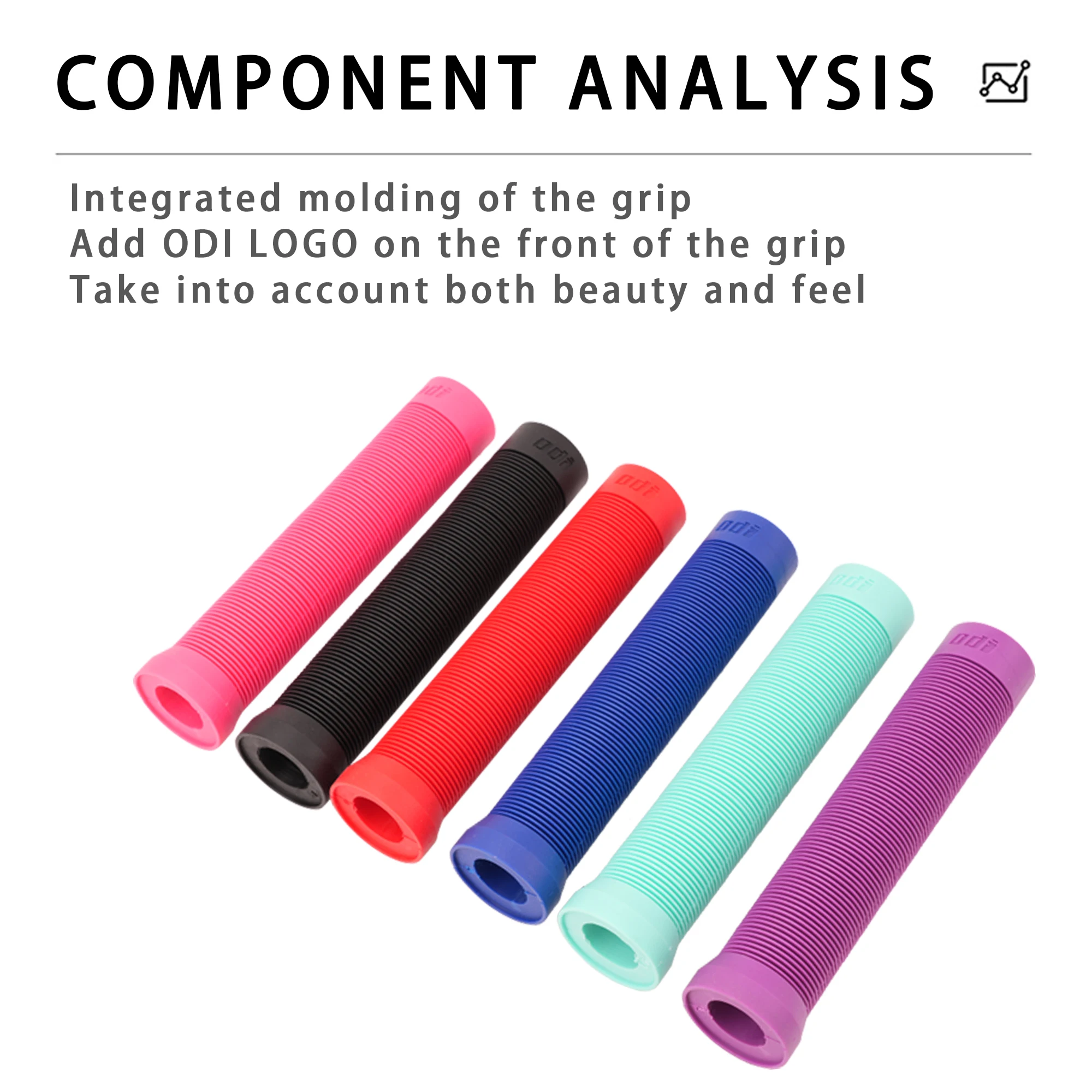 ODI 160MM Extended Grip Soft Silicone Bike Grips MTB Handlebar Cuff Shockproof MTB Handle Cover for XC AM DH FR BMX Cycling Part