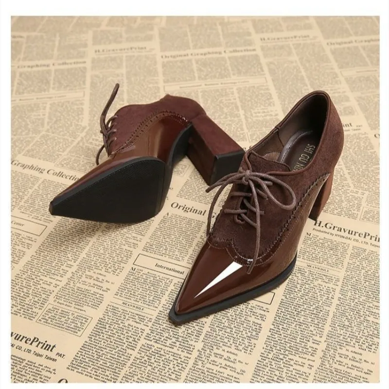 Single Shoes Women's 2025 Spring, Autumn and Winter New Fashion Pointed Toe Women's High Heels This Year