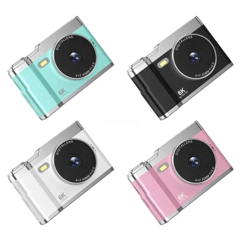 High Resolution 6400W Pixel Digital Camera with 8X Digital Zooming and 2.4inch Screen Enjoy Clear Photoshoots for Kids