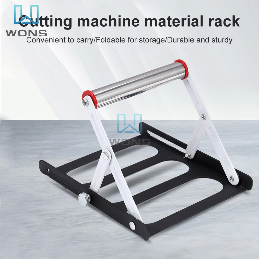 Multifunctional Material Rack Foldable Bracket for Cutting Machine 55-135mm Height Adjustable Tripod Auxiliary Support Bracket