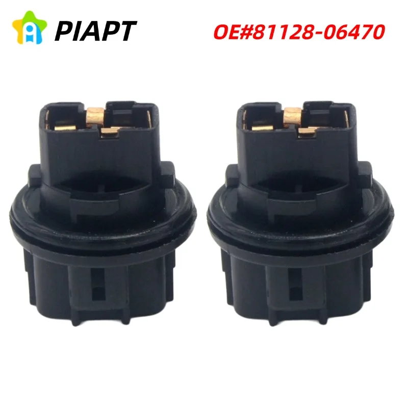 2PCS OE# 81128-06470  Front Turn Signal Light Lamp Bulb Holder  for Toyota Camry 12-23