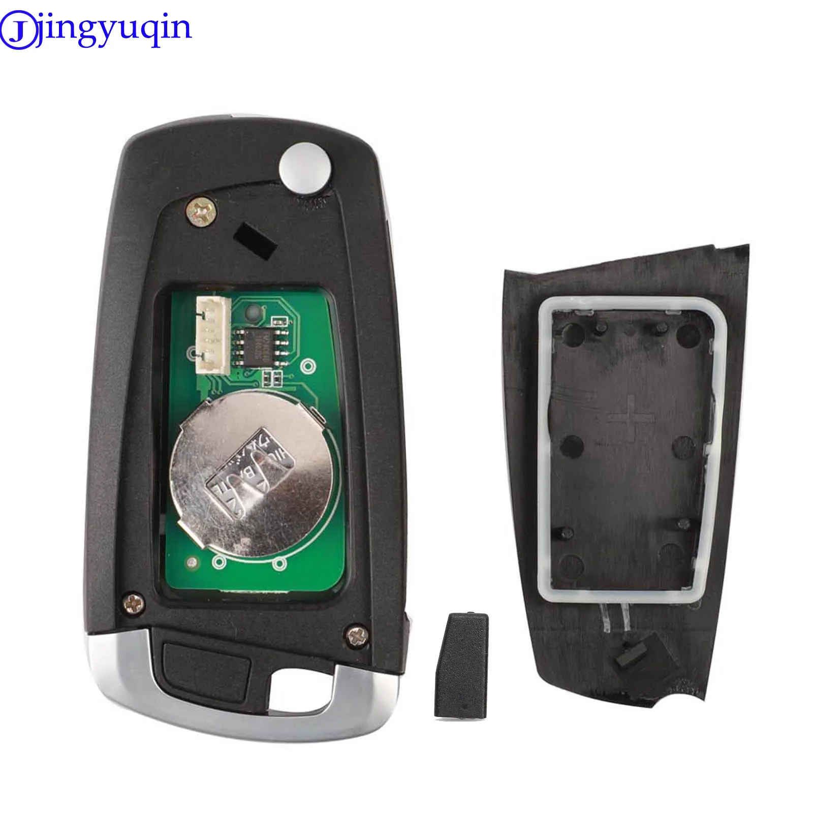 jingyuqin EWS Modified Flip Remote Key 4 Button 315MHz/433MHz PCF7935AA ID44 Chip for BMW E38 E39 E46 M5 X3 X5 Z3 Z4 HU58 HU92