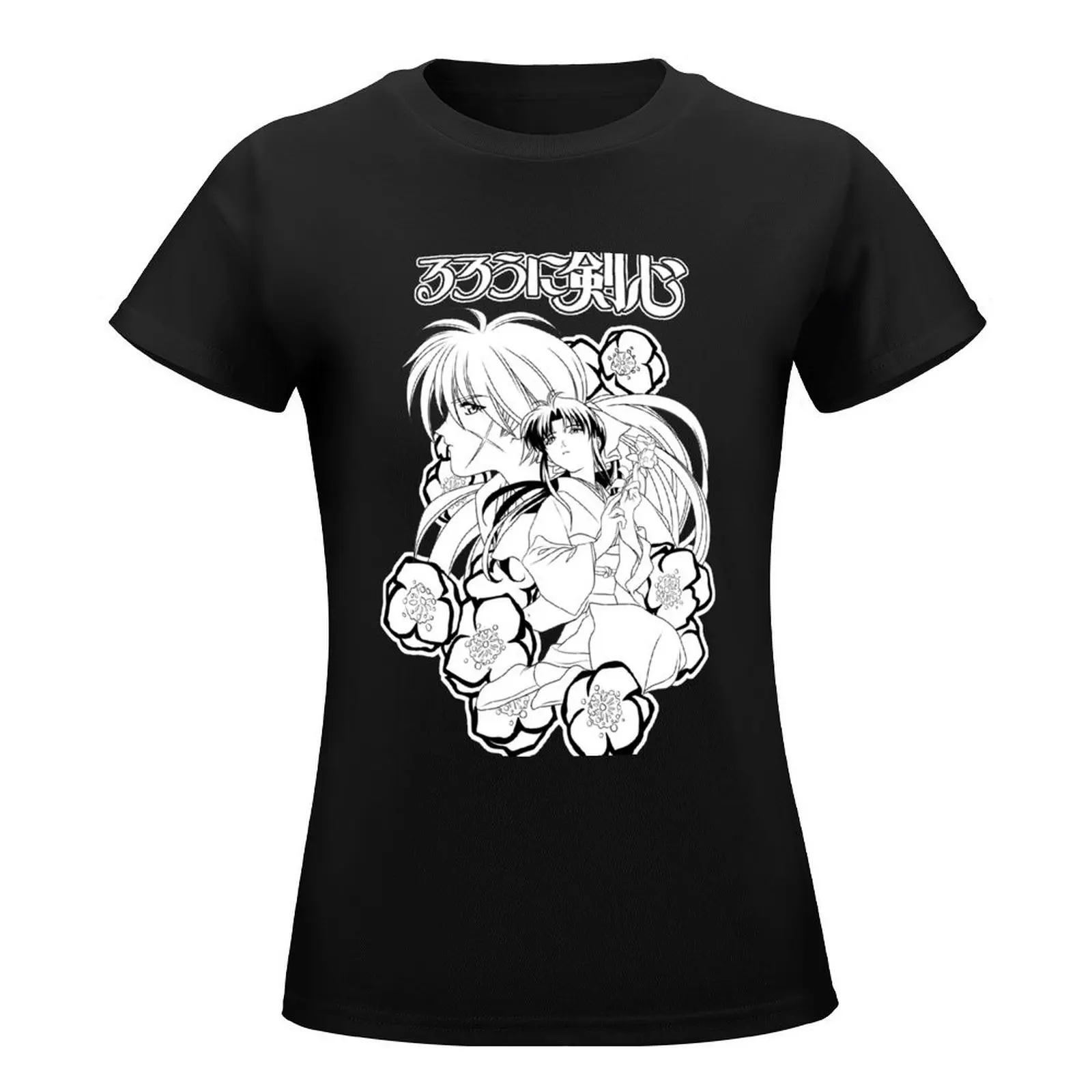 RUROUNI KENSHIN T-Shirt Blouse vintage clothes t-shirt dress for Women sexy