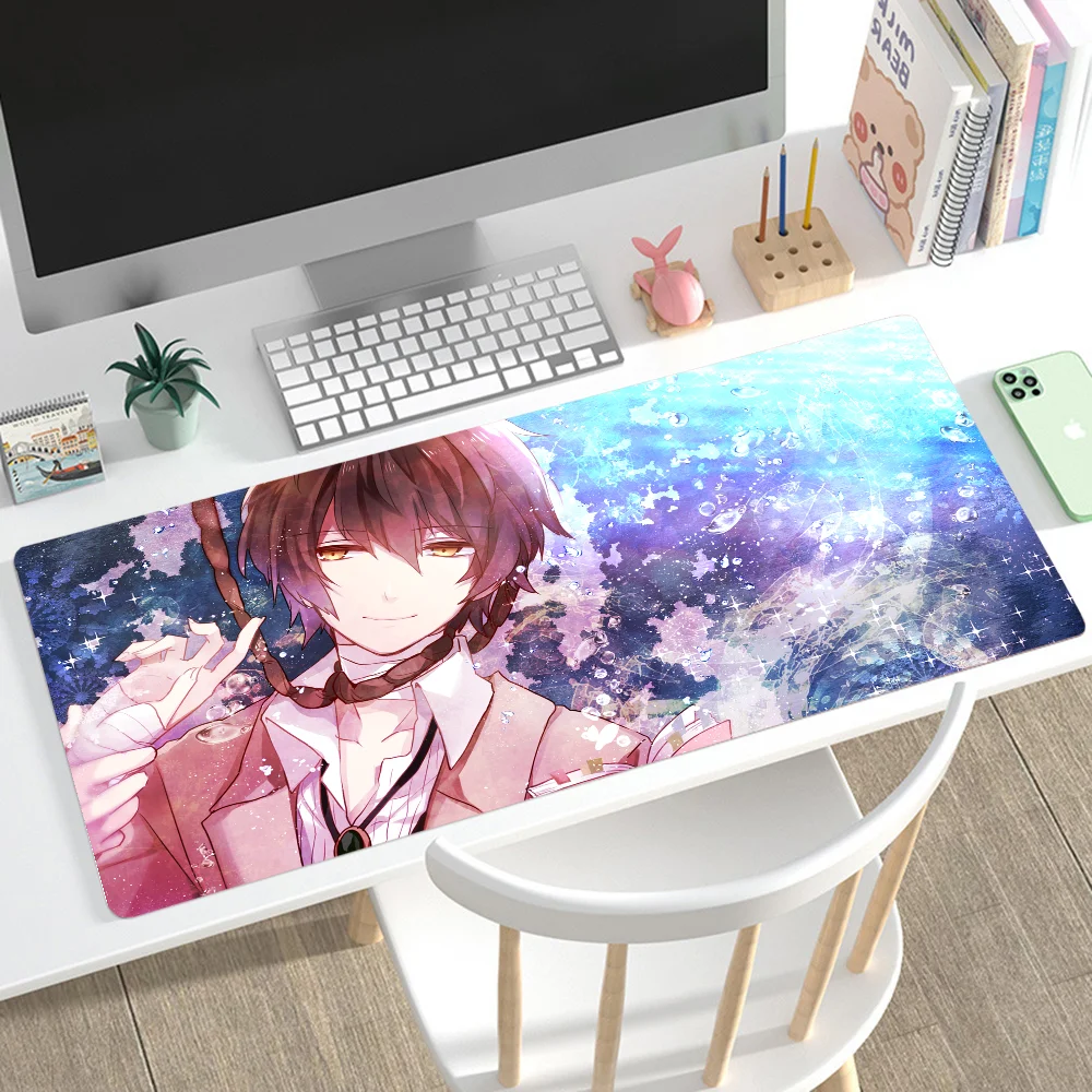 Bungo Stray Dogs Mousepad Mouse Mat Desk Mat With Pad Gaming Accessories Prime Gaming XXL Keyboard Pad Padding Mat