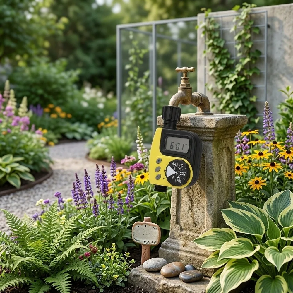 Programmable Sprinkler Timer Controller for Outdoor Drip Irrigation with Adjustable Watering Duration and Frequency