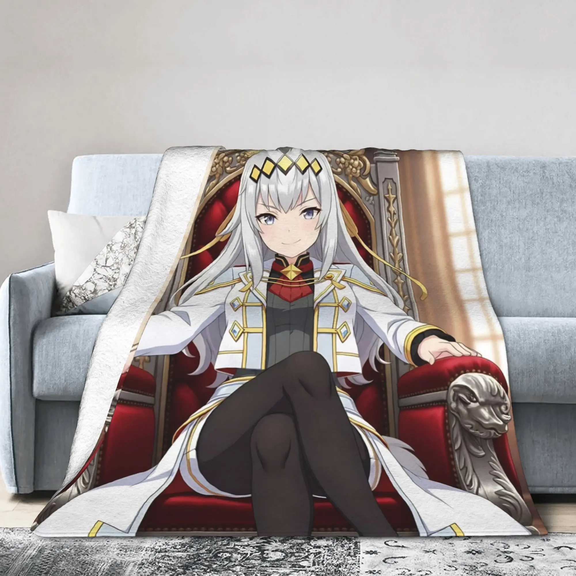 Oguri Cap Velvet Throw Blankets Uma Musume Pretty Derby Blankets for Bed Outdoor Super Soft Bedspread