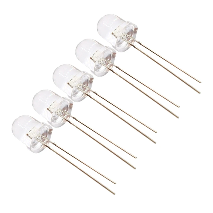 0.5w 8mm 5 color Ultra-Bright LED 3.7V White Yellow Blue Green Red Light Lamp Emitting Diodes High Brightness