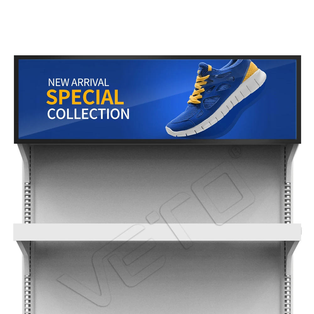 VETO حجم مخصص 8 49 بوصة شاشة شريطية ممتدة للتسويق الرقمي مطار الجرف حافة الترا أنيق مركز تسوق OEM التجزئة