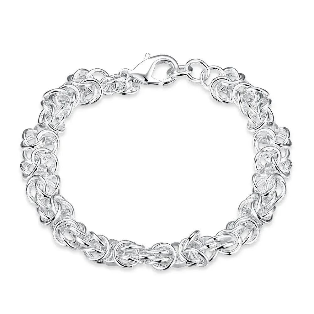 

CHUANGCHEBG Elegant Romantic Dragon Clasp Faucet Bracelet 925 Sterling Silver Bracelet Chain