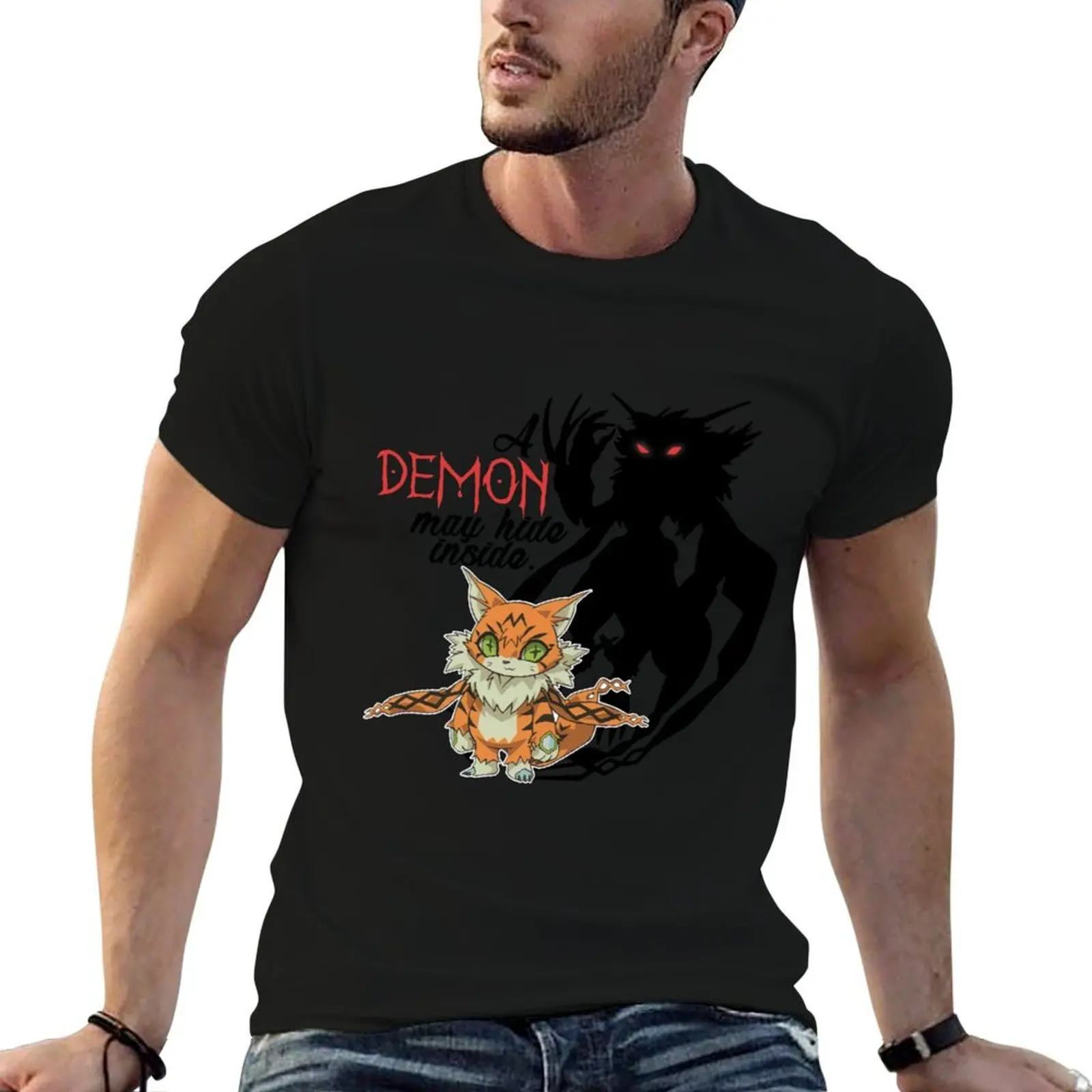 A Demon May Hide Inside T-Shirt Comfortable Daily Wear Tee