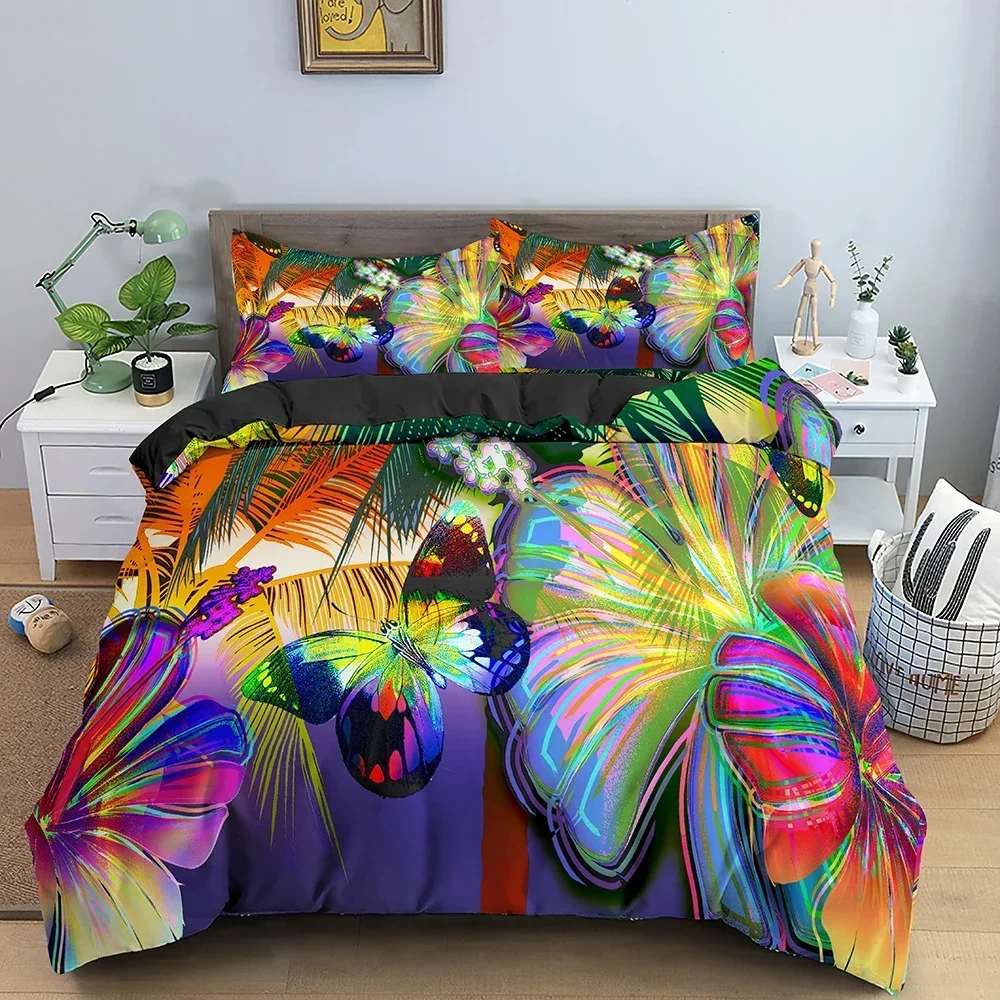 2026 Kids Children Crib Duvet Cover Pillowcase Galaxy Butterfly Bedding Set For Baby Girls Princess King Queen Polyester Quilt C