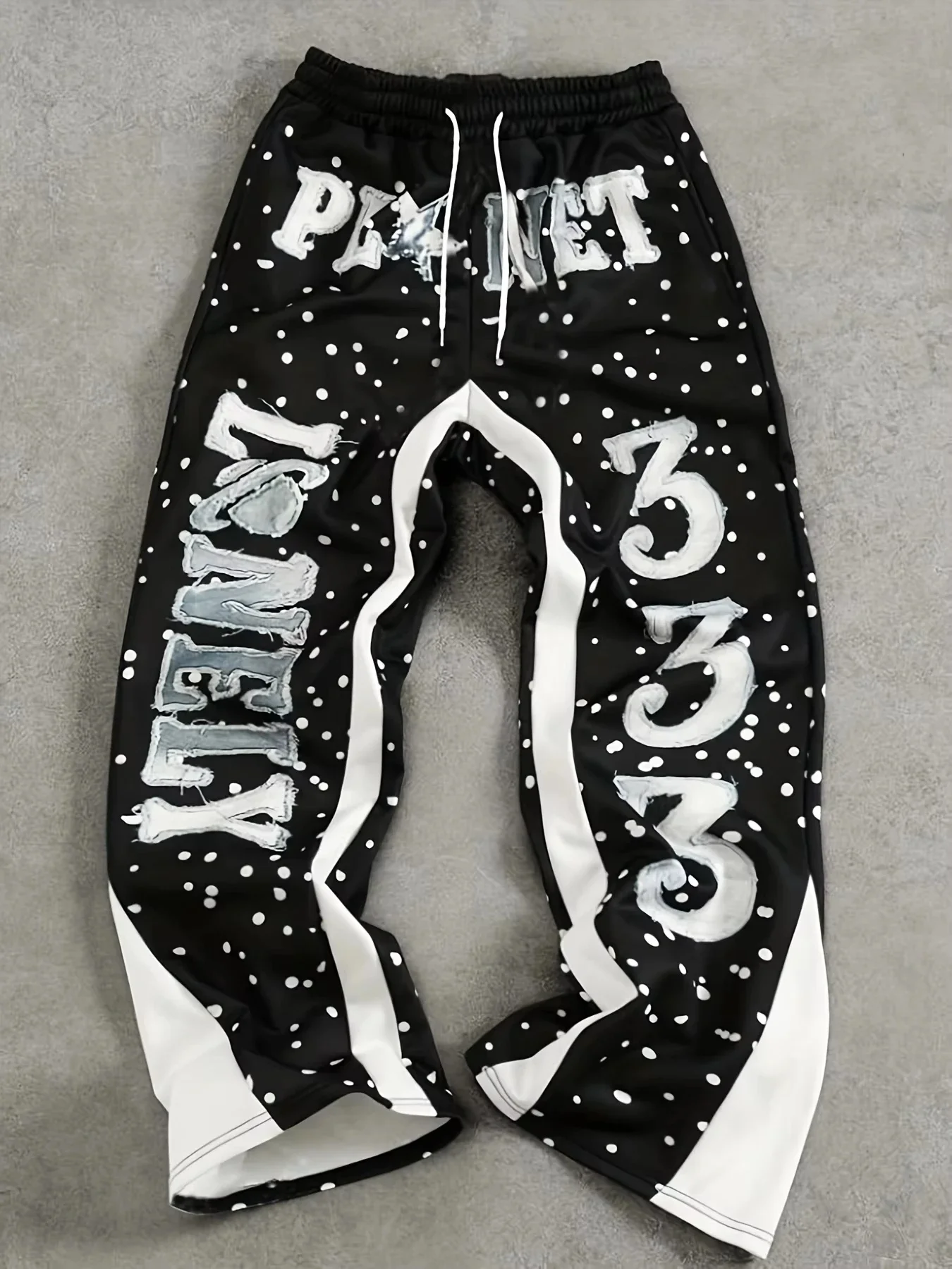 2026 hot selling new American retro millennium letter pants loose sports pants men's and children's hip-hop gothic casual pants