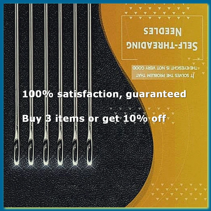 Self-Threading Needles,Sewing Needles for Hand Sewing,for the Elderly,Easy Side Threading Stitching Pins B-A27I